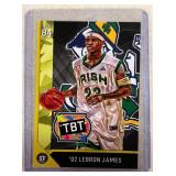 Lebron James 2002 TBT High School rookie promo ca