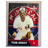 Tom Brady 1995 MLB Draft promo card