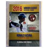 Ronald Acuna 2016 Rookie Phenoms Minor League roo