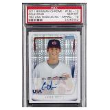 COLE IRVIN AUTO 2011 BOWMAN XFRACTOR PSA 10