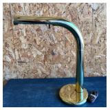 Gold colored desk lamp 19 1/2 in