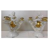 Cherub Putti Candelabra Pair Scheidig Style