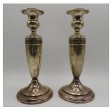 Mueck Carey Sterling Silver Candlesticks 8'
