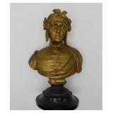 Vintage Dante Alighieri Cast Metal Bust