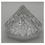Waterford Crystal Diamond Pyramid Paperweight