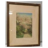 Wallace Nutting Signed A Tunnel of Bloom