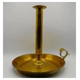 Large Brass Chamber Stick Candle Holder 13'