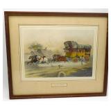 James Pollard Hand Colored Litho The Long Journey