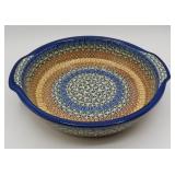 Polish Pottery Grecian Sea Baking Cish