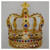 18k Gold Plated Jeweled Imperial State Crown