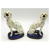 Antique Staffordshire Dalmations Made in England