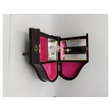 Black Laquer & MOP Inlay Piano Jewelry Box Japan