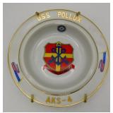 USS Pollux AKS-4 USN Ship Ashtray Yokohoma