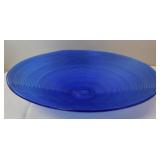 Cobalt Blue Ribbed Center Bowl