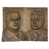 1900 McKinley & Roosevelt Bronze Campaign Plaque