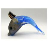 Vetri Murano Italian Art Glass Dolphin 925 Fin