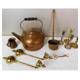 Antique Vintage Copper, Brass & Silver Plate Wares