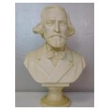 Giuseppe Verdi Alabaster Marble Bust Sculpture