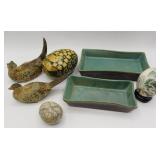 Pottery, Paper Mache & Chinese Painted Egg etc