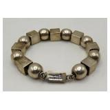 Sterling Modernist Bracelet  TN-36 Taxco 45.2g