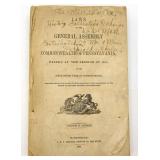 1845 Laws of General Assembly Pennsylvania