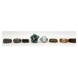 Sterling Silver Rings & 14k HGE Lind Men's Ring