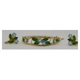 Krementz Forget Me Not Pearl Bracelet & Earrings