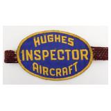 WWII USAAF School Huges Inspector Patch Brassard