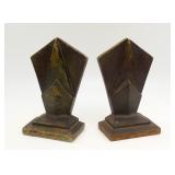 Hubley Art Deco Skyscraper Iron Bookends #307