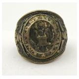 WWII United States Navy Sterling Silver Ring