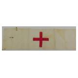 WWII Red Cross Brassard Silk Cross