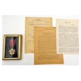 WWII Legion of Merit Medal Group Lanny Ross Singer