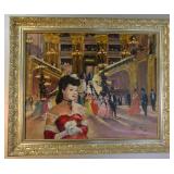 Francois Gerome "Opera in Paris" Oil on Canvas