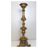 Continental Baroque Brass Alter Candlestick