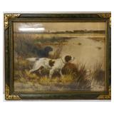 1915 Hunting Dogs Litho Taber Prang Art Co.