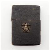 WWII Zippo Black Crackle Navy Lighter 4 barrel