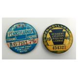 1946 & 1975 Pennsylvania Fishing Licenses