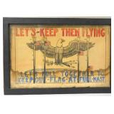 WWII Patriotic Wartime Poster M. Boland