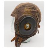 WWII US Army Air Forces Leather Flight Helmet XL