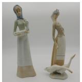 Lladro Girl w Geese #1035 Figurine etc.