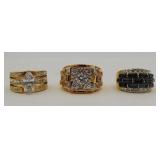 3 Stunning Rings 18k GERSC & R.S. Covenent