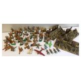 Barclay Manoil Toy Soldiers & Trench Bunkers