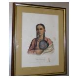 1837 RANT-CHE-WAI-ME Femaile Flying Pigeon Litho