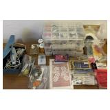 Small Tote of Sewing Supplies