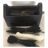 Wood Tool Box with Contents