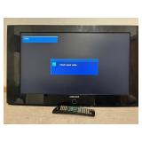 32' Samsung TV (No Base), Remote, Powers On