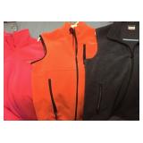 Three Various Fleece Jacket & Vests S-M
