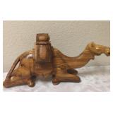 Carved Wood Camel - No Markings