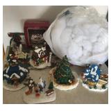 Santa Town Village, Table Cloth, Snow in Tote
