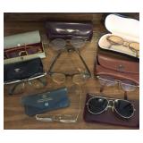 Eight Pair Vintage Eye Glasses